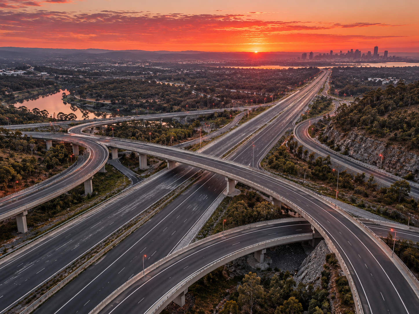 Australian interstate highway network